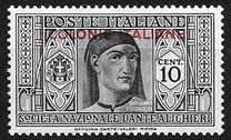 [Not Issued Italian Stamps Overprinted "COLONIE ITALIANE", type A]