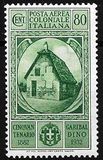 [Airmail - The 50th Anniversary of the Death of Giuseppe Garibaldi - Italian Postage Stamps Overprinted "POSTE COLONIALI/ITALIANE", type M]
