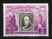[The 100th Anniversary of the First American Postage Stamp, tyyppi DX]