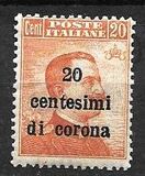 [Italian Stamps Surcharged, type E]
