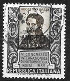 [The 6th International Microbiology Congress, Rome - Italy Postage Stamp Overprinted "AMG-FTT", වර්ගය CP]