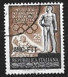 [International Sports Stamps Exhibition, Rome - Italy Postage Stamp Overprinted "AMG-FTT", type BM]