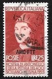 [Antonello da Messina - Italy Postage Stamp Overprinted "AMG-FTT", type CE]