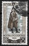 [Exhibition of the Works of Luca Signorelli - Italy Postage Stamp Overprinted "AMG-FTT", වර්ගය CO]