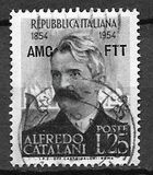 [The 100th Anniversary of the Birth of Alfredo Catalini - Italy Postage Stamp Overprinted "AMG FTT", Tip CX]
