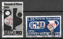 [Triennial Art Exhibition, Milan - Italy Postage Stamps Overprinted "AMG-FTT", typ AZ]