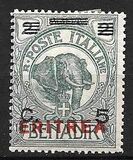 [Italian Postage Stamps Overprinted "ERITREA" in Dark Blue or Red & Surcharged, type W1]