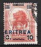 [Italian Postage Stamps Overprinted "ERITREA" in Dark Blue or Red & Surcharged, type W2]