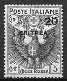 [Red Cross - Italian Postage Stamps Overprinted "ERITREA", प्रकार M3]