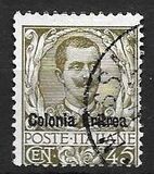 [Italian Postage Stamps Overprinted "Colonia Eritrea", type E7]