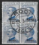 [Italian Stamps Overprinted "Rodi", Tipe D]