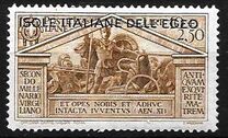 [Italian Stamps No 316-324 in Different Colors Overprinted "ISOLE ITALIANE DELL'EGEO", Tip R]