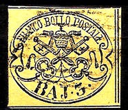 [Coat of Arms - Black Print on Colored Paper, type D]