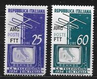 [Introduction of Television - Italy Postage Stamps Overprinted "AMG FTT", タイプ CS]