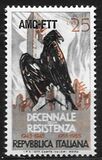 [The 10th Anniversary of Italy´s Resistance Movement - Italy Postage Stamp Overprinted "AMG-FTT", Tip CV]