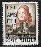 [The 500th Anniversary of the Birth of Vannucci - Italy Postage Stamp Overprinted "AMG - FTT", typ BA]