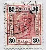 [Emperor Franz Josef I, 1830-1916 - Value in "Heller" - Without Varnish Bars, Numerals in Black, тип Q14]