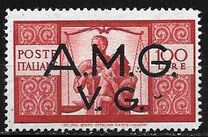 [Italian Postage Stamps Overprinted "A.M.G.V.G.", type A22]