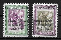 [Philatelic Exhibition San Marino-Riccione - No. 384 & 385 Overprinted, tyyppi EM]