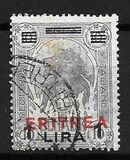 [Italian Postage Stamps Overprinted "ERITREA" in Dark Blue or Red & Surcharged, प्रकार W6]