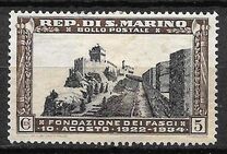 [The 12th Anniversary of San Marino Fascist Party, type BK]
