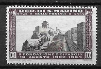[The 12th Anniversary of San Marino Fascist Party, type BK1]