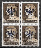 [Italian Postage Stamps Overprinted "PROVINZ LAIBACH LJUBLJANSKA POKRAJINA", type A1]