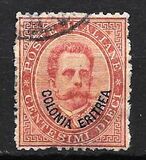 [King Umberto I - Italian Postage Stamps Overprinted "Colonia Eritrea", 类型 B]