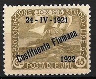 [New Daily Stamps from 1919 Overprinted "24-IV-1921 - Costituente Fiumana", type AV]