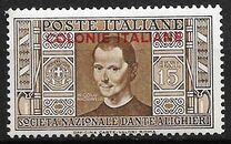 [Not Issued Italian Stamps Overprinted "COLONIE ITALIANE", type A1]
