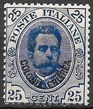 [King Umberto - Italian Postage Stamps Overprinted "Colonia Eritrea", 类型 D2]