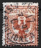 [Águila de la Casa de Savoya y rey Victor Emmanuel III, 1.869 - 1.947 #     Primera emisión definitiva del reinado de Víctor Manuel III, tipo AI]