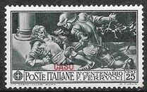 [Italian Occupation- Italian Stamps No. 308-312 Overprinted "CASO", tip I]