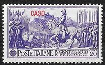 [Italian Occupation- Italian Stamps No. 308-312 Overprinted "CASO", tip H]