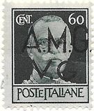 [Italian Postage Stamps Overprinted "A.M.G.V.G." - Watermarked, 类型 A8]
