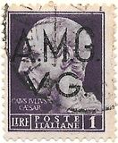[Italian Postage Stamps Overprinted "A.M.G.V.G." - Watermarked, 类型 A9]