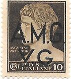 [Occupazione Alleata della Venezia-Giulia - Serie imperiale - Sovraimpresso: "A.M.G.V.G." (Governo Militare Alleato Venezia Giulia), Scrivi A4]