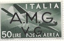 [Airmail - Italian Stamps Overprinted "A.M.G.V.G.", type A31]