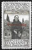 [VII Centenario de la muerte de San Francisco de Asís. Sellos de Italia sobrecargados "Tripolitania"., tipo I4]