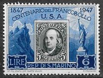 [The 100th Anniversary of the First American Postage Stamp, Scrivi DX1]
