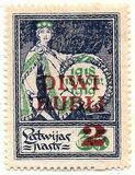 [No. 22 Overprinted with New Value, प्रकार N]