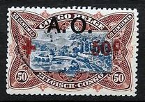 [Belgian Congo Red Cross Issue of 1918 Overprinted "A. O.", type D5]