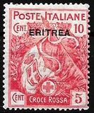 [Red Cross - Italian Postage Stamps Overprinted "ERITREA", प्रकार M]