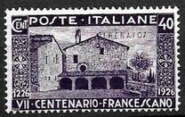 [The 700th Anniversary of the Birth of Franciss of Assisi - Italian Postage Stamps Overprinted "CIRENAICA", Вид F1]