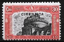 [Not Issued Italian Postage Stamps Overprinted "CIRENAICA", Вид K]