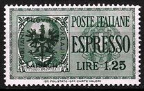[Italian Postage Stamp Overprinted "PROVINZ LAIBACH LJUBLJANSKA POKRAJINA", tip C]