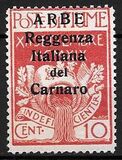 [Carnaro Island Postage Stamps Overprinted "ARBE" - Small Overprint, type F]