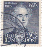 [The 150th Anniversary of the Birth of Justus Liebig, típus AK]