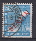 [BERLIN in Red Overprint on "Allied Occupation Zone" Stamps, type B5]