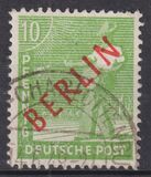 [BERLIN in Red Overprint on "Allied Occupation Zone" Stamps, type B3]